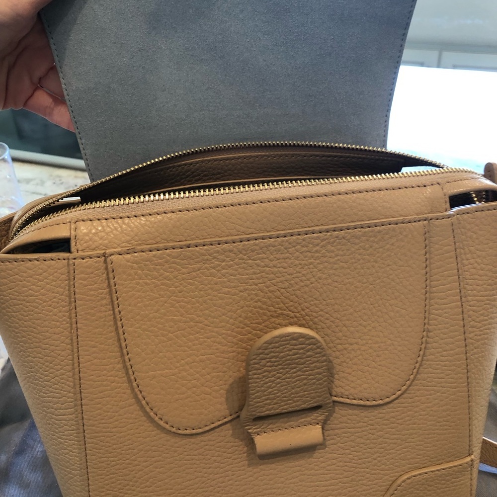 Pre-owned SENREVE Mini Maestra - Dolce leather/ Butterscotch color Gold hardware - Picture 4 of 9